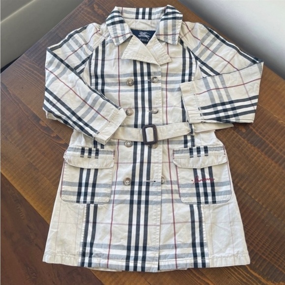 Kid Coat trench hood 4T Burberry beige - Picture 1 of 6